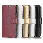 เคส Samsung Galaxy Note 9 #เคสฝาพับแบบกระเป๋าสตางค์หนัง PU ผิวลิ้นจี่ Litchi Grain Wallet