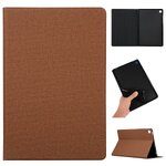 เคส Samsung Galaxy Tab S6 Lite 10.4 SM-P610 SM-P615 SM-P617 #เคสฝาพับผิวเคลือบ Cloth Coated Leather Stand Flip