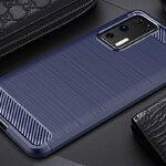 เคส Huawei P40 Pro #เคสคาร์บอนไฟเบอร์ ผิวขัดแปรง Brushered TPU Back Case