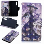 Case Samsung Galaxy A70 #เคสฝาพับหนัง PU พิมพ์ลายแบบกระเป๋าสตางค์