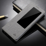 Case Huawei Mate 20 #เคสฝาพับหนัง PU VILI DMX มีช่องวิว Window View Cross Texture Leather