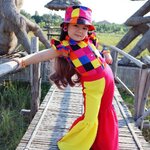 ชุดเด็กชายหญิง ไทยย้อนยุคสีสันสดใส