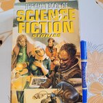 The Giant Book of Science Fiction Stories Edited by Isaac Asimov ,Magpie Books in 1992 (หนังสือมีคราบน้ำ)