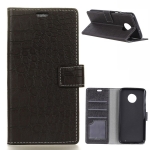 Case Moto G6 Plus #เคสฝาพับสไตล์กระเป๋าหนัง PU ผิวหนังจระเข้