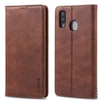 Case Samsung Galaxy A30/A20 #เคสฝาพับ AZNS สไตล์ย้อนหนัง PU มีช่องเสียบการ์ด