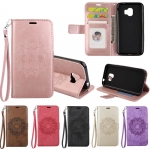 Case Samsung Galaxy J2 Pro 2018 #เคสฝาพับพิมพ์ลายดอกไม้ Mandala Flower