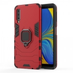 Case Samsung Galaxy A7 (2018) #เคสฝาหลังพลาสติกแข็ง +TPU Hybrid Case มีแหวนสวมนิ้วโลหะ