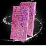 Case OPPO Reno 8 Pro 5G#เคสฝาพับแบบกระเป๋าสตางค์หนัง PU ผิวเลื่อมลายดอกไม้ Flower Pattern Leather Wallet