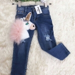 กางเกงยีนส์เด็ก ม้ายูนิคอร์น