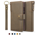 Case Samsung Galaxy S8 G950 #เคสฝาพับสไตล์ย้อนยุคพร้อม Snap Fastener และสายคล้องมือ