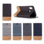 Case Huawei P20 Lite/Nova 3e #เคสฝาพับหนัง PU Canvas Leather Coated PC Case