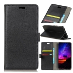 Case Samsung Galaxy A9 (2018) #เคสฝาพับสไตล์กระเป๋าสตางค์หนัง PU ผิวลิ้นจี่มีช่องเสียบการ์ดคุณภาพดี