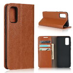 Case Samsung Galaxy S20 FE/S20 FE 5G #เคสฝาพับหนังแท้แบบกระเป๋าสตางค์คุณภาพดี Crazy Horse Genuine Leather Cover