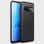 Case Samsung Galaxy S10 #เคสฝาหลังนิ่ม Carbon Fiber Drop Resistant TPU