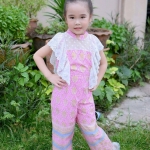 ชุดจั๊มผ้าไทย เด็กหญิง