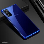 Case Samsung Galaxy Note 20 / Note 20 5G #เคสฝาหลังใสขอบเงา Luxury Soft Silicone Transparent Plating Cover