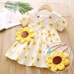 เดรสเด็กลายดอกเดซี่พร้อมกระเป๋า