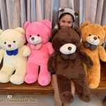 ตุ๊กตาหมีโบว์จุด ตัวใหญ่