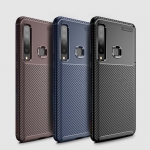 Case Samsung Galaxy A9 (2018) #เคสฝาหลังนิ่ม Carbon Fiber Anti-drop TPU Protection