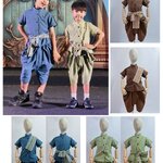 ชุดไทยเด็กชายสีพื้น