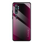 เคส Xiaomi Mi Note 10 Pro #เคสด้านหลังผิวกระจกนิรภัยไล่ระดับสีขอบนิ่ม Gradient Tempered Glass Back + Soft TPU Edge