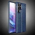 Case Samsung Galaxy S22 Ultra 5G #เคสฝาหลัง TPU ผิวลิ้นจี่ช่วยป้องกันลายนิ้วมือและกันลื่นได้ดี