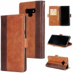 Case Samsung Galaxy Note 9 N960 #เคสฝาพับแบบกระเป๋าสตางค์สไตล์ Retro Contrast Color