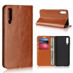 Case Samsung Galaxy A7 (2018) #เคสฝาพับแบบกระเป๋าสตางค์หนังแท้ Crazy Horse Genuine Leather Wallet Shell
