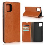 Case Samsung Galaxy Note 10 Lite #เคสฝาพับหนังแท้แบบกระเป๋าสตางค์คุณภาพดี Crazy Horse Genuine Leather Cover