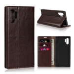 Case Samsung Galaxy Note 10+ #เคสฝาพับหนังแบบกระเป๋าสตางค์คุณภาพดี Crazy Horse Genuine Leather Cover