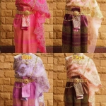 ชุดไทยเด็ก สไบลูกไม้