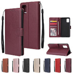 เคส Samsung Galaxy Note 10 Lite #เคสฝาพับหนัง PU แบบกระเป๋าสตางค์ Classic Wallet Leather Stand Phone Cover