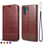 Case Huawei P30 Pro #เคสฝาพับหนัง PU พับตั้งได้พร้อมช่องเสียบการ์ด