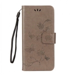 เคส Samsung Galaxy J2 Pro 2018 #เคสฝาพับแบบกระเป๋าสตางค์หนัง PU พิมพ์ลายผีเสื้อและดอกไม้