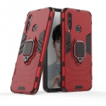 Case Huawei nova 4 #เคสฝาหลังพลาสติกแข็ง +TPU Hybrid Case มีแหวนสวมนิ้วโลหะ