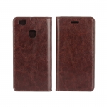 Case Huawei P9 Lite Crazy Horse Wallet เคสหนังแท้ เคสฝาพับ