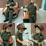 ชุดตำรวจเด็ก แบบมีหมวก