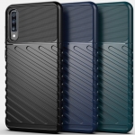 Case Samsung Galaxy A70 #เคสฝาหลัง TPU อ่อน Thunder Series Twill Texture Soft TPU
