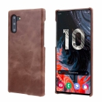 Case Samsung Galaxy Note 10 #เคสฝาหลังหนังแท้ Retro Matte Genuine Leather Phone Case