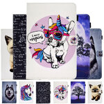 Case Samsung Galaxy Tab A7 10.4" 2020 (T500,T505,T507) #เคสฝาพับหนัง PU พิมพ์ลาย Pattern Printing PU Leather Flip