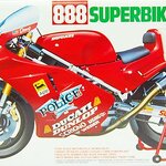 14063 1/12 Scale Model Motorcycle Kit Ducati 888 Superbike Racer '92