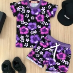 ชุดกางเกงเด็กลายดอกสดใส