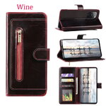 เคส Samsung Galaxy S21 #เคสฝาพับแบบกระเป๋าสตางค์ Magnetic Flip Wallet Bracket Leather Lattice TPU Phone Case