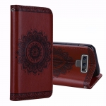 Case Samsung Galaxy Note 9 #เคสฝาพับพิมพ์ลายดอกไม้ Imprint Mandala Flower Wallet Leather