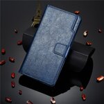 Case Samsung Galaxy A22 5G#เคสฝาพับหนัง PU แบบกระเป๋าสตางค์มีที่เก็บบัตรหลายช่อง Retro Wallet Leather Cover Multi Cards Stand