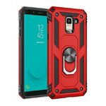 เคส Samsung Galaxy A8 (2018)#เคสฝาหลัง Hybrid TPU+PC มีแหวนสวมนิ้ว