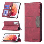 เคส Samsung Galaxy S22+ 5G #เคสฝาพับหนัง PU สไตล์กระเป๋าสตางค์พร้อมช่องใส่การ์ด Luxury Flip Stand Card Phone Leather Wallet Cover Casing