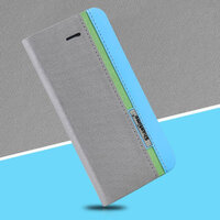 เคส Asus Zenfone 3 Ultra ZU680KL #เคสหนังฝาพับปกหลายสี Assorted Color Leather Flip สีเทา