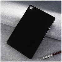 Case Samsung Galaxy Tab S6 Lite 10.4 SM-P610 P615 P617 #เคสฝาหลัง TPU นิ่ม Anti-crack TPU Soft silicone Cover สีดำ