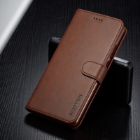 Case Huawei P30 Pro #เคสฝาพับ LC.IMEEKE หนัง PU แบบกระเป๋าสตางค์ เคสคุณภาพดีราคาถูก สีกาแฟ